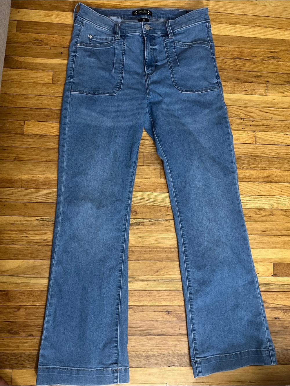 Nanette Lepore Medium Blue Boot-Cut Jeans